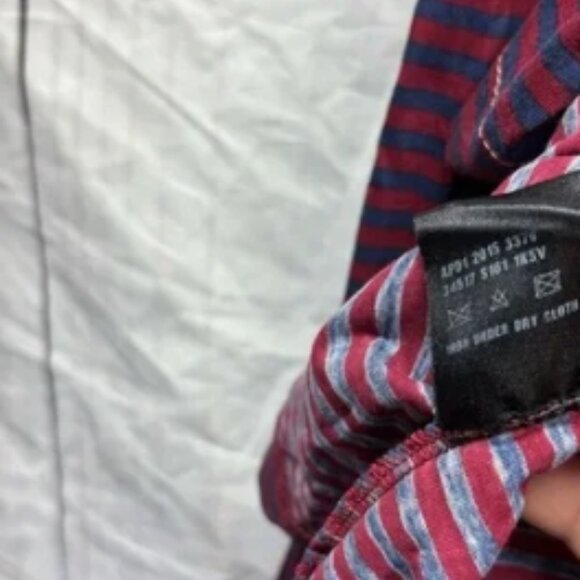 Vintage Prada Striped Long Sleeve Pocket Tee Large - Picture 4 of 4